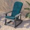 Flash Furniture Gray Adirondack Rockers - Teal Cushions, 2PK 2-JJ-C14705-CSNTL-GY-GG - alternate 10
